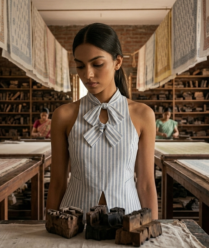 Lekha Tie-Neck Vest