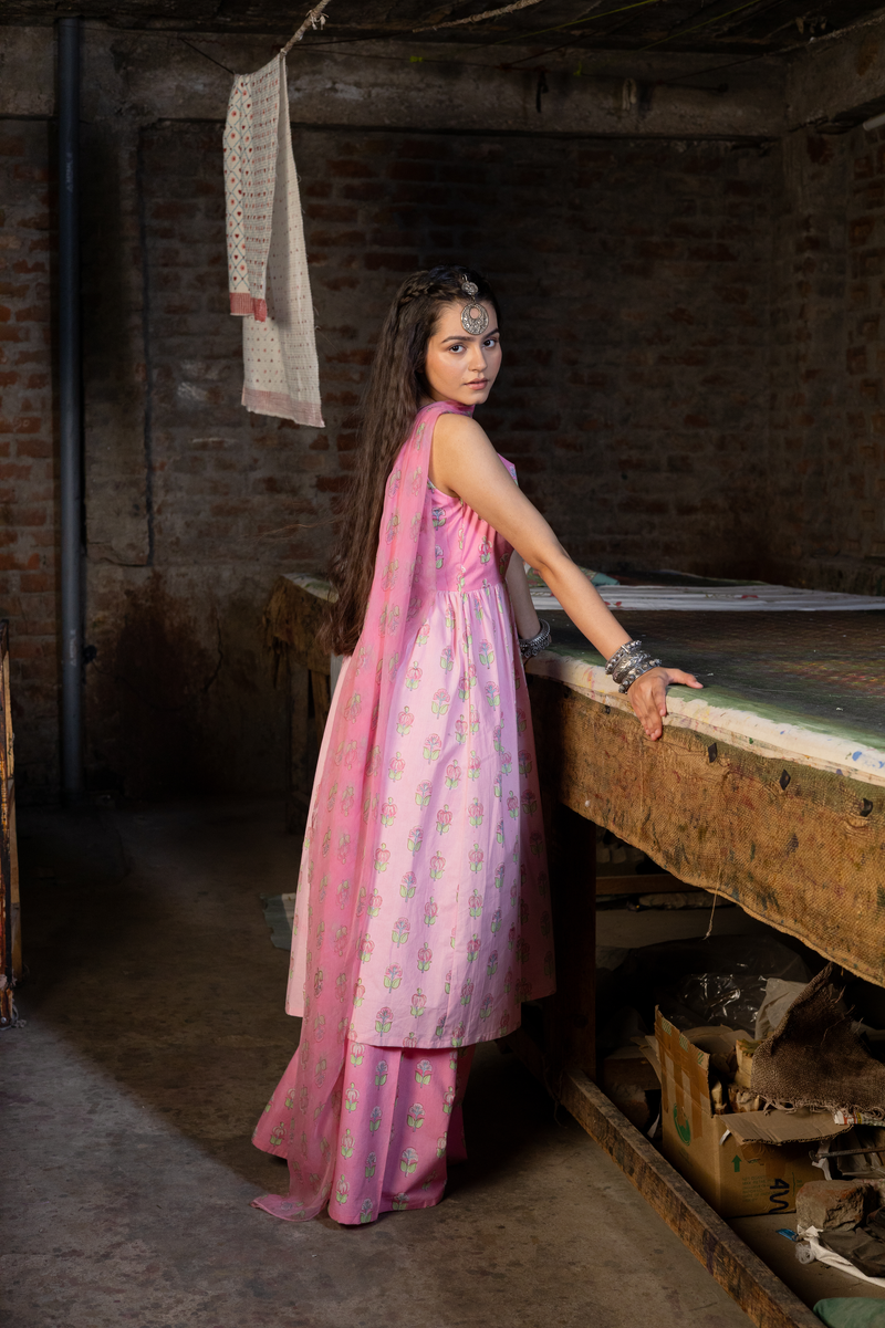 Leher Gathered Anarkali