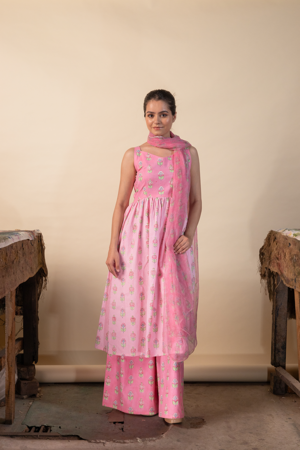 Leher Gathered Anarkali