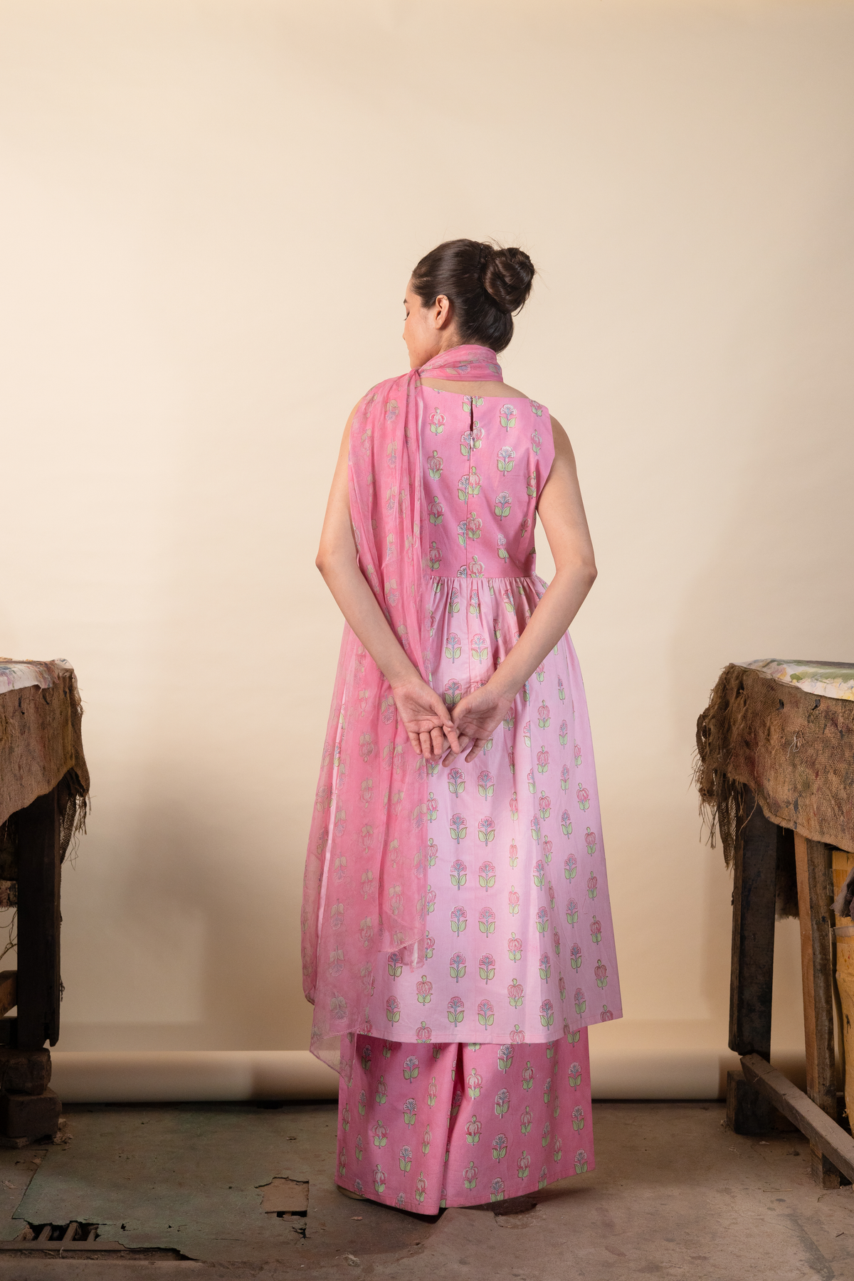 Leher Gathered Anarkali