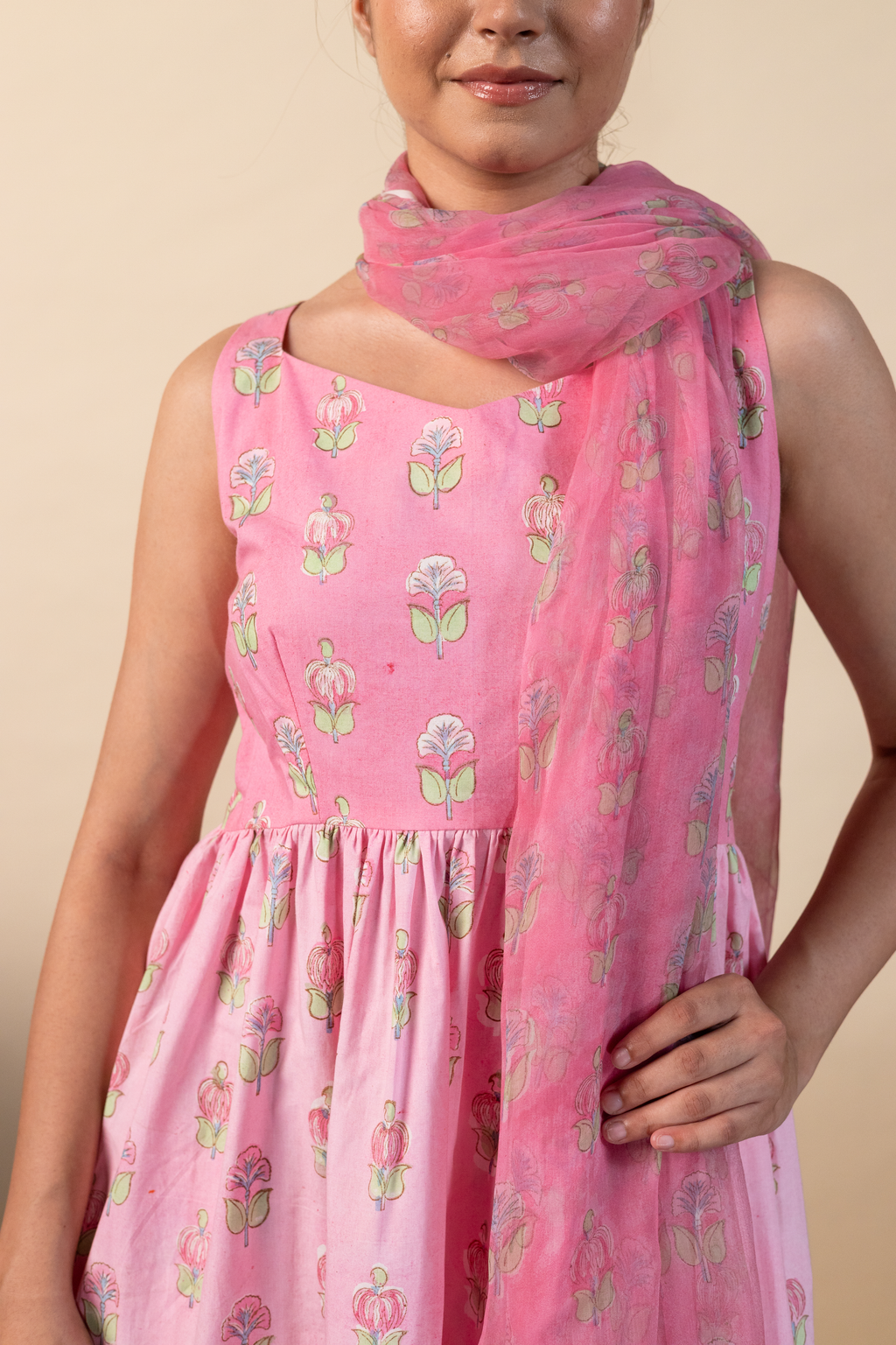 Leher Gathered Anarkali