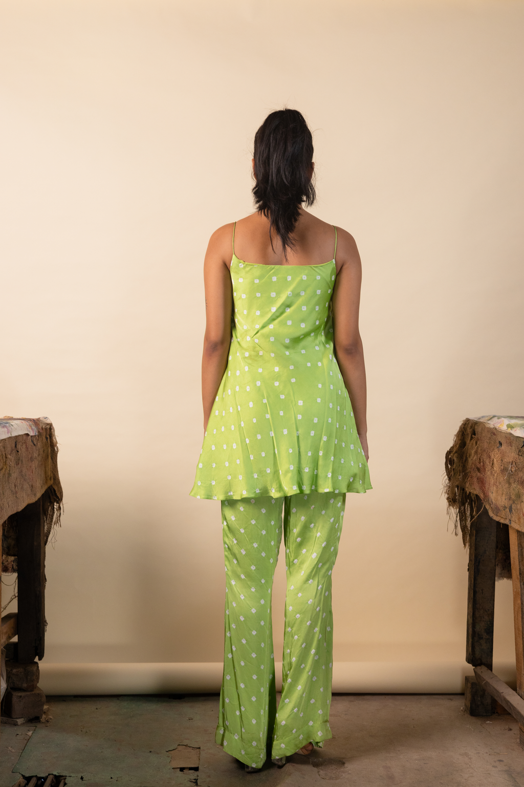 Kairi Swing Tunic paired with flared pants