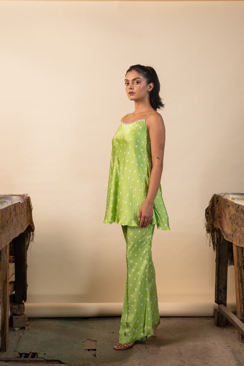 Kairi Swing Tunic paired with flared pants