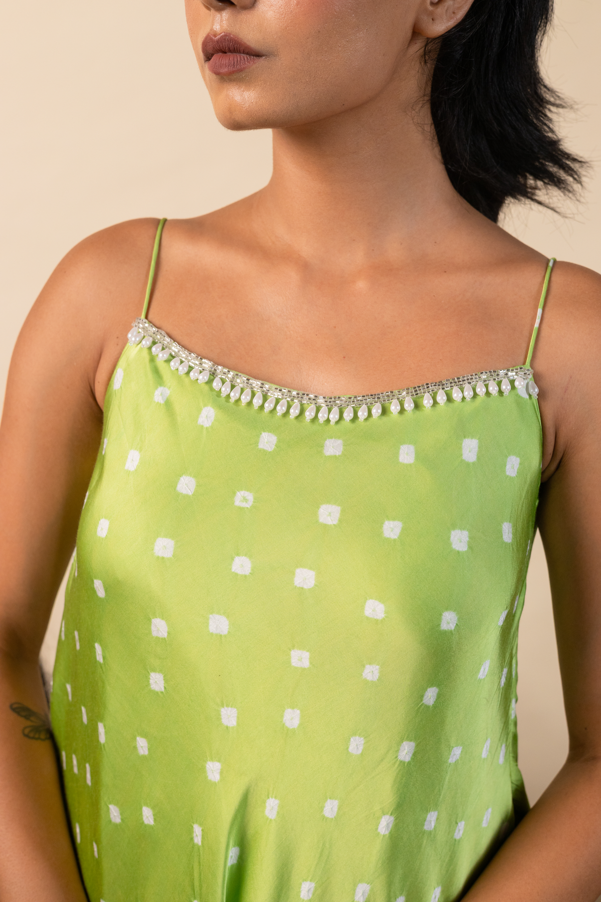 Kairi Swing Tunic paired with flared pants