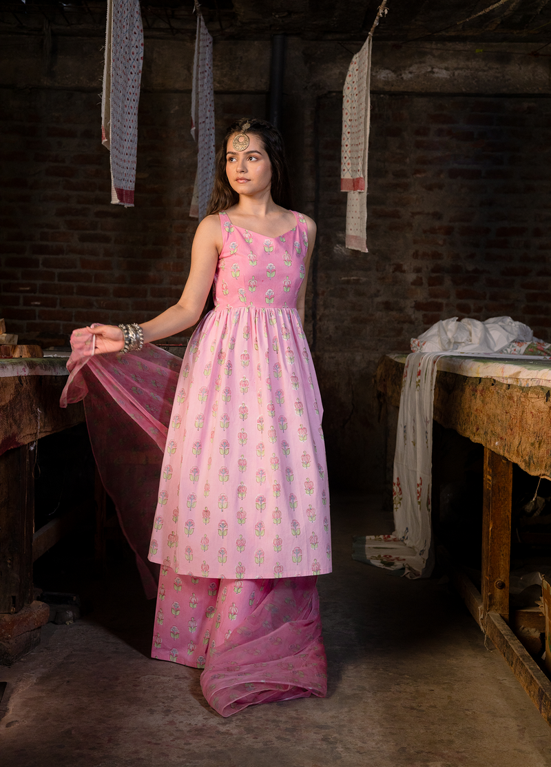 Leher Gathered Anarkali